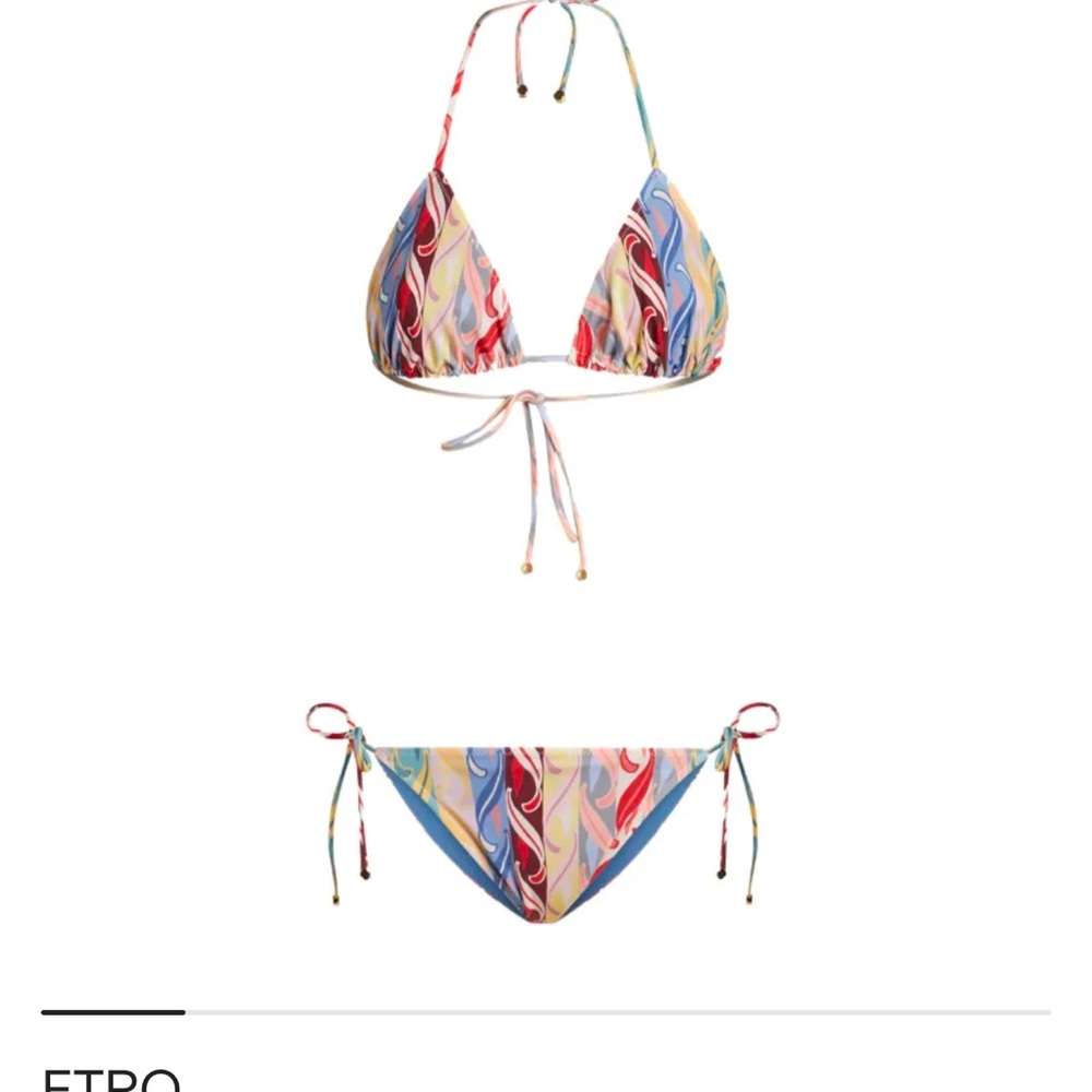 ETRO
graphic-print halterneck bikini set
